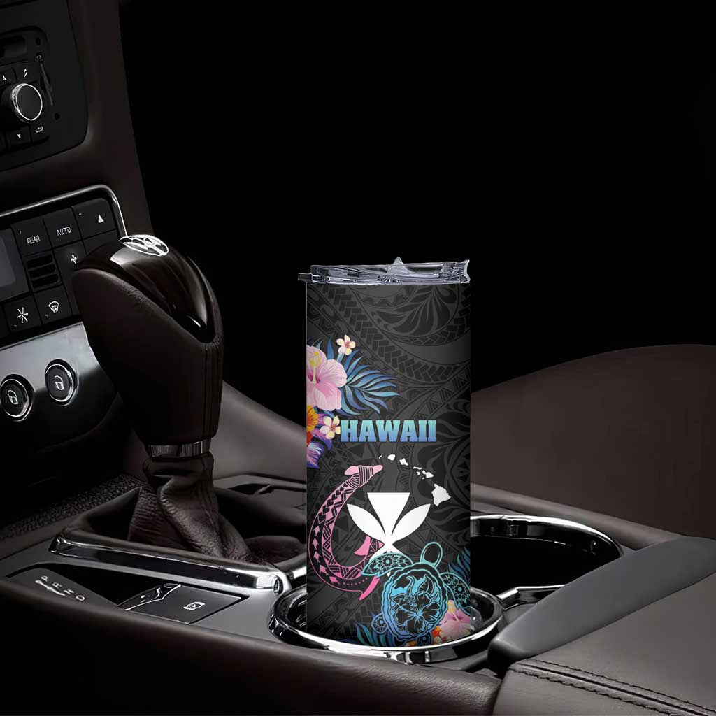 Personalised Hawaii Skinny Tumbler Kanaka Maoli With Fish Hook