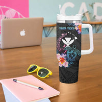 Personalised Hawaii Tumbler With Handle Kanaka Maoli With Fish Hook DT04 - Polynesian Pride