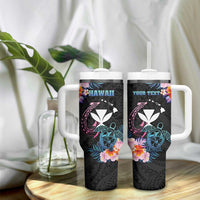 Personalised Hawaii Tumbler With Handle Kanaka Maoli With Fish Hook DT04 - Polynesian Pride