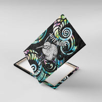 New Zealand Kiwi Bird Canvas Wall Art Silver Fern Koru Paua Shell