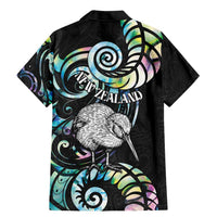 New Zealand Kiwi Bird Family Matching Mermaid Dress and Hawaiian Shirt Silver Fern Koru Paua Shell DT04 - Polynesian Pride