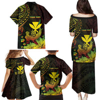 Personalised Hawaii Family Matching Puletasi and Hawaiian Shirt Kanaka Maoli With Hammerhead Shark DT04 - Polynesian Pride