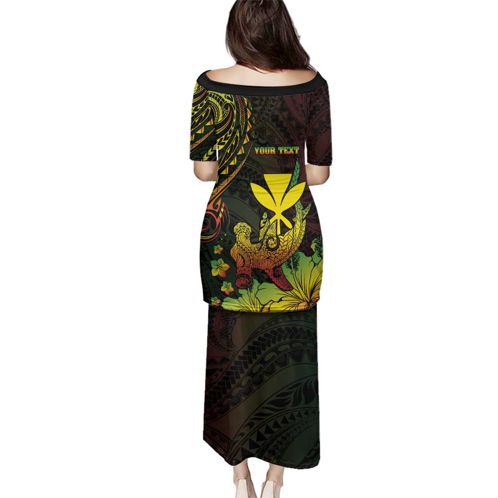 Personalised Hawaii Family Matching Puletasi and Hawaiian Shirt Kanaka Maoli With Hammerhead Shark DT04 - Polynesian Pride
