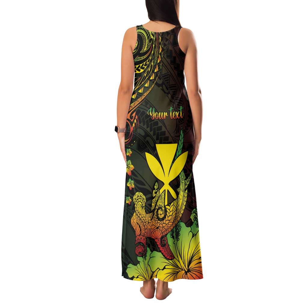 Personalised Hawaii Family Matching Tank Maxi Dress and Hawaiian Shirt Kanaka Maoli With Hammerhead Shark DT04 - Polynesian Pride