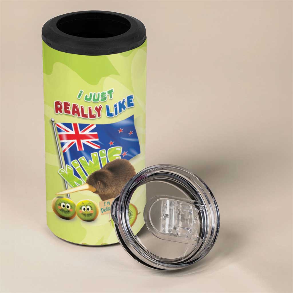 New Zealand Kiwi 4 in 1 Can Cooler Tumbler I Just Really Like Kiwis DT04 - Polynesian Pride