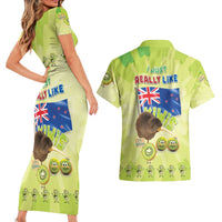 New Zealand Kiwi Couples Matching Short Sleeve Bodycon Dress and Hawaiian Shirt I Just Really Like Kiwis DT04 - Polynesian Pride