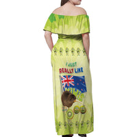 New Zealand Kiwi Family Matching Off Shoulder Maxi Dress and Hawaiian Shirt I Just Really Like Kiwis DT04 - Polynesian Pride