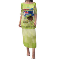 New Zealand Kiwi Family Matching Puletasi and Hawaiian Shirt I Just Really Like Kiwis DT04 Mom's Dress Green - Polynesian Pride