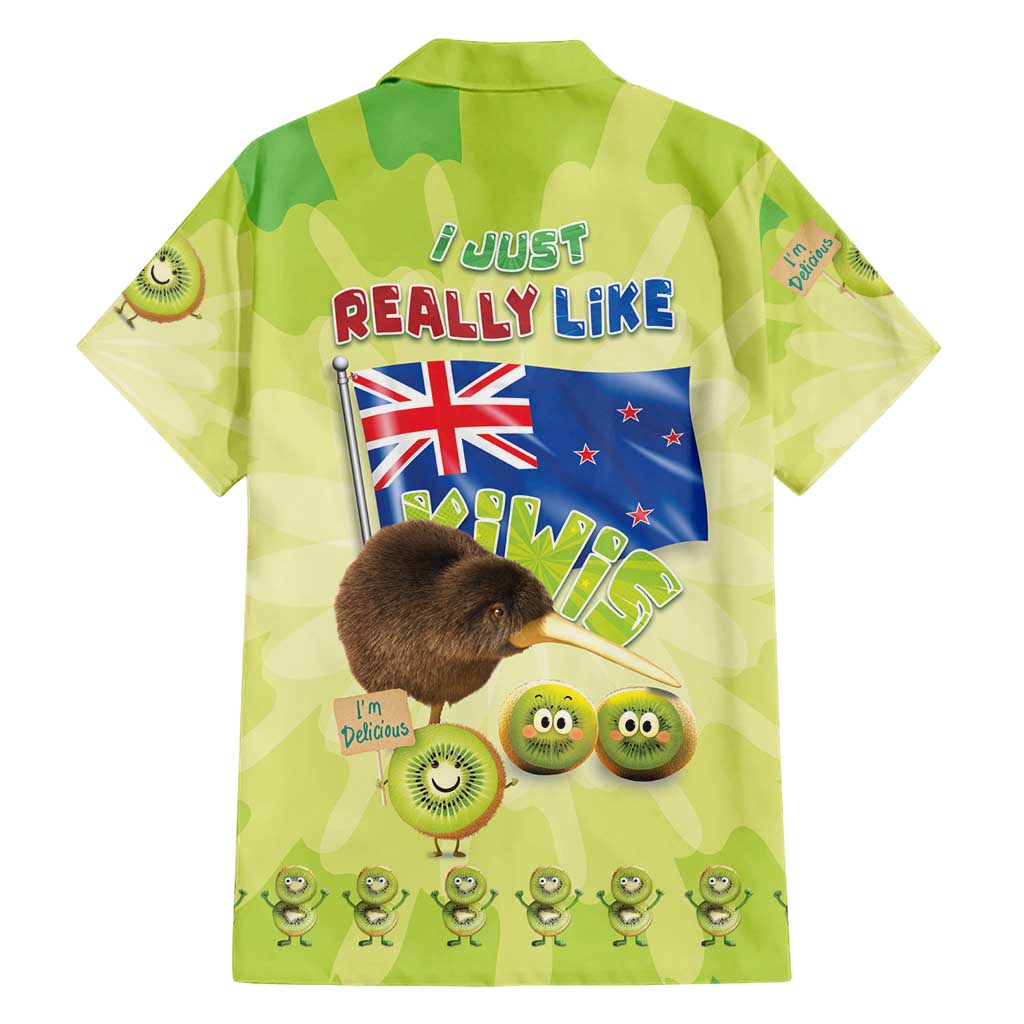 New Zealand Kiwi Hawaiian Shirt I Just Really Like Kiwis