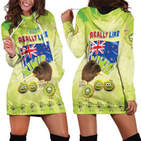 New Zealand Kiwi Hoodie Dress I Just Really Like Kiwis DT04 - Polynesian Pride