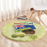 New Zealand Kiwi Round Carpet I Just Really Like Kiwis DT04 - Polynesian Pride
