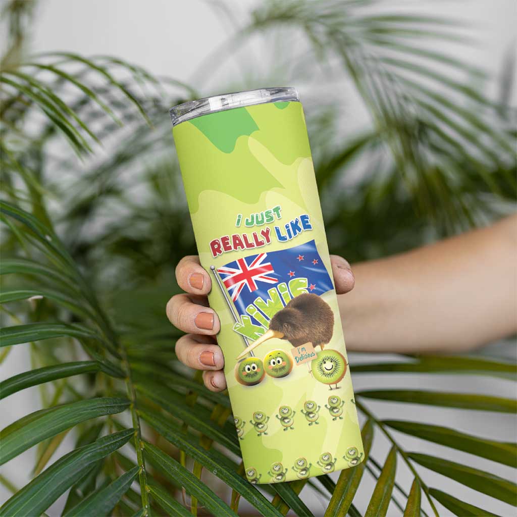 New Zealand Kiwi Skinny Tumbler I Just Really Like Kiwis DT04 - Polynesian Pride