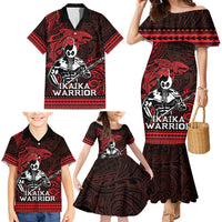 Hawaii Ikaika Warrior Family Matching Mermaid Dress and Hawaiian Shirt Hawaiian Tribal Tattoo DT04 - Polynesian Pride