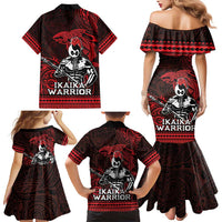 Hawaii Ikaika Warrior Family Matching Mermaid Dress and Hawaiian Shirt Hawaiian Tribal Tattoo DT04 - Polynesian Pride