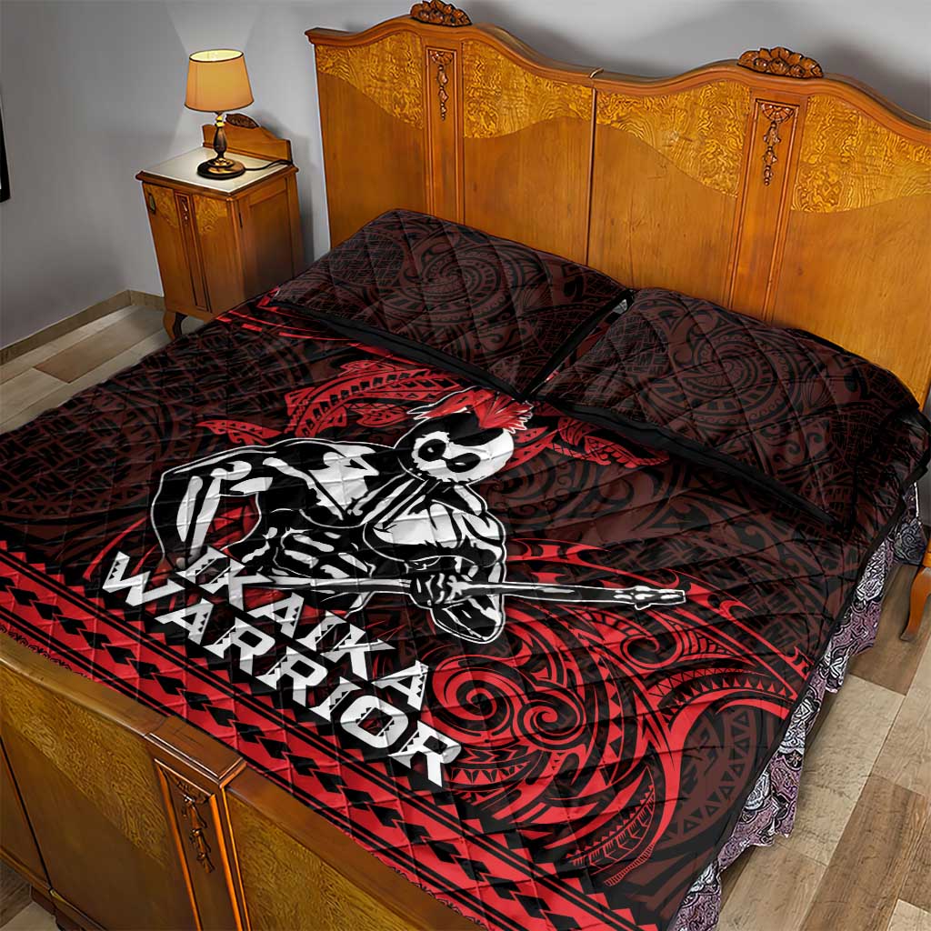 Hawaii Ikaika Warrior Quilt Bed Set Hawaiian Tribal Tattoo