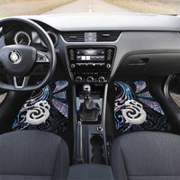 New Zealand Aotearoa Car Mats Maori Hei Manaia Purple Paua Shell