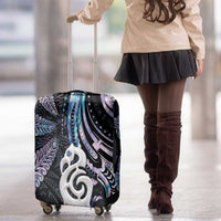 New Zealand Aotearoa Luggage Cover Maori Hei Manaia Purple Paua Shell DT04 - Polynesian Pride