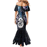 New Zealand Aotearoa Mermaid Dress Maori Hei Manaia Purple Paua Shell DT04 - Polynesian Pride