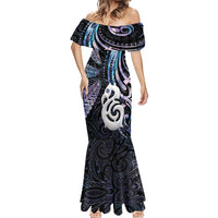New Zealand Aotearoa Mermaid Dress Maori Hei Manaia Purple Paua Shell DT04 - Polynesian Pride
