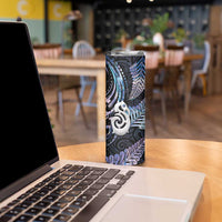 New Zealand Aotearoa Skinny Tumbler Maori Hei Manaia Purple Paua Shell DT04 - Polynesian Pride