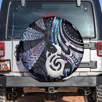 New Zealand Aotearoa Spare Tire Cover Maori Hei Manaia Purple Paua Shell DT04 Purple - Polynesian Pride
