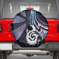 New Zealand Aotearoa Spare Tire Cover Maori Hei Manaia Purple Paua Shell DT04 - Polynesian Pride