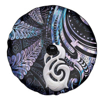 New Zealand Aotearoa Spare Tire Cover Maori Hei Manaia Purple Paua Shell DT04 - Polynesian Pride