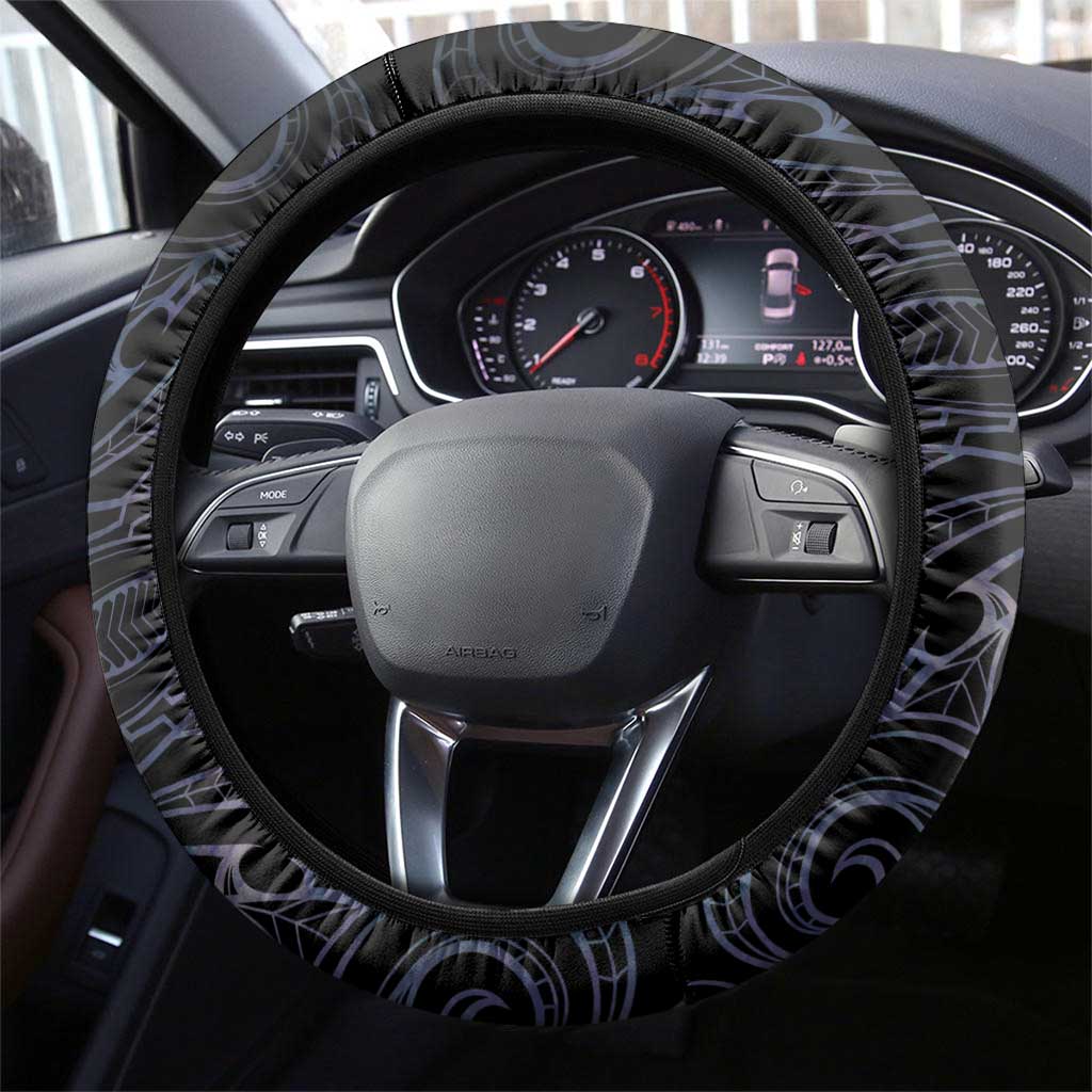 New Zealand Aotearoa Steering Wheel Cover Maori Hei Manaia Purple Paua Shell DT04 - Polynesian Pride