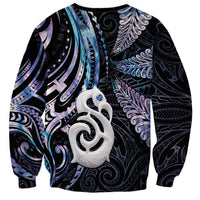 New Zealand Aotearoa Sweatshirt Maori Hei Manaia Purple Paua Shell DT04 - Polynesian Pride