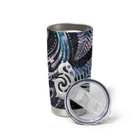 New Zealand Aotearoa Tumbler Cup Maori Hei Manaia Purple Paua Shell DT04 - Polynesian Pride
