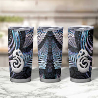 New Zealand Aotearoa Tumbler Cup Maori Hei Manaia Purple Paua Shell DT04 - Polynesian Pride