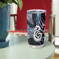 New Zealand Aotearoa Tumbler Cup Maori Hei Manaia Purple Paua Shell DT04 - Polynesian Pride