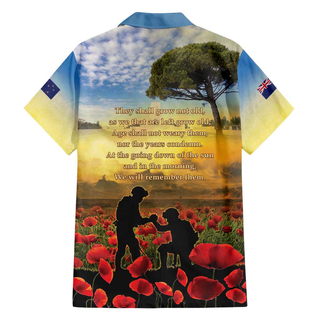 New Zealand ANZAC Day Family Matching Long Sleeve Bodycon Dress and Hawaiian Shirt The Ode Remembrance And Poppy DT04 - Polynesian Pride
