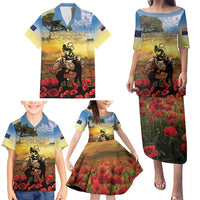 New Zealand ANZAC Day Family Matching Puletasi and Hawaiian Shirt The Ode Remembrance And Poppy DT04 - Polynesian Pride