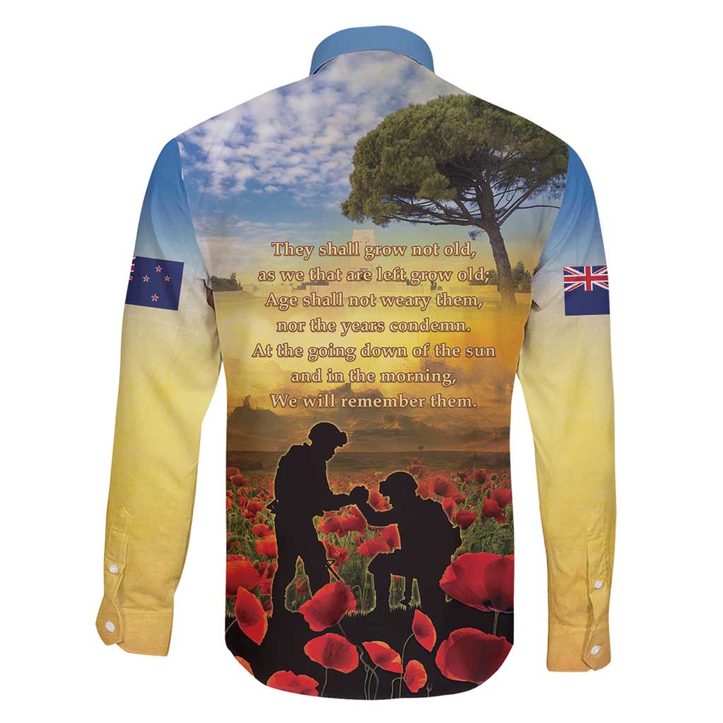 New Zealand ANZAC Day Family Matching Short Sleeve Bodycon Dress and Hawaiian Shirt The Ode Remembrance And Poppy DT04 - Polynesian Pride