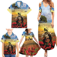 New Zealand ANZAC Day Family Matching Summer Maxi Dress and Hawaiian Shirt The Ode Remembrance And Poppy DT04 - Polynesian Pride