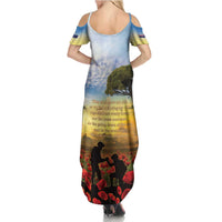 New Zealand ANZAC Day Family Matching Summer Maxi Dress and Hawaiian Shirt The Ode Remembrance And Poppy DT04 - Polynesian Pride