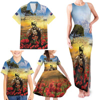 New Zealand ANZAC Day Family Matching Tank Maxi Dress and Hawaiian Shirt The Ode Remembrance And Poppy DT04 - Polynesian Pride