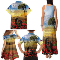 New Zealand ANZAC Day Family Matching Tank Maxi Dress and Hawaiian Shirt The Ode Remembrance And Poppy DT04 - Polynesian Pride