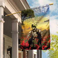 New Zealand ANZAC Day Garden Flag The Ode Remembrance And Poppy DT04 House Flag Yellow - Polynesian Pride