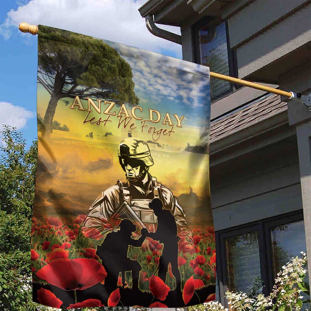 New Zealand ANZAC Day Garden Flag The Ode Remembrance And Poppy DT04 - Polynesian Pride