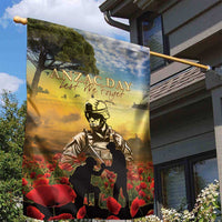 New Zealand ANZAC Day Garden Flag The Ode Remembrance And Poppy DT04 - Polynesian Pride