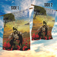 New Zealand ANZAC Day Garden Flag The Ode Remembrance And Poppy DT04 - Polynesian Pride