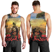New Zealand ANZAC Day Men Tank Top The Ode Remembrance And Poppy DT04 - Polynesian Pride