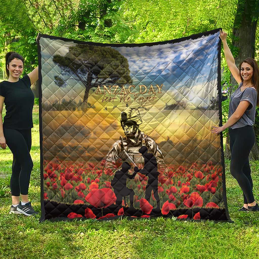 New Zealand ANZAC Day Quilt The Ode Remembrance And Poppy DT04 - Polynesian Pride