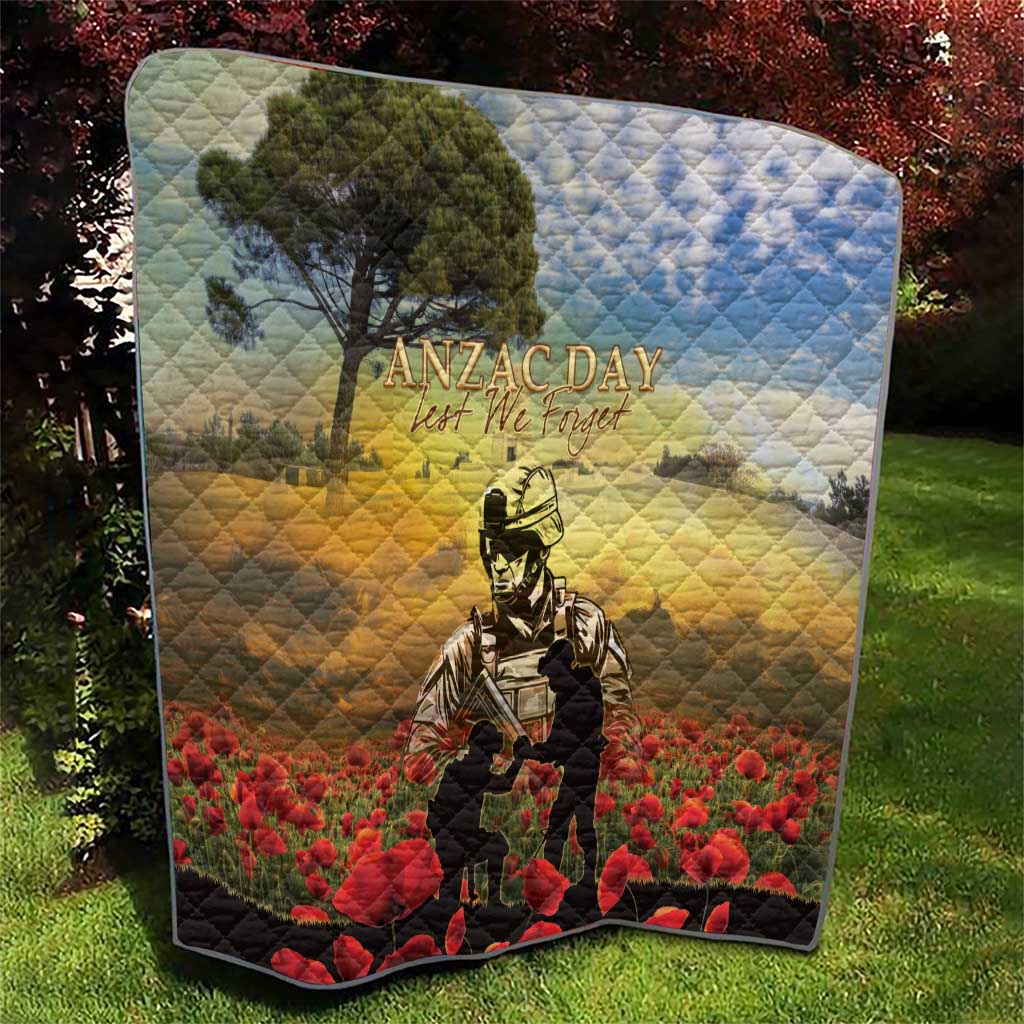 New Zealand ANZAC Day Quilt The Ode Remembrance And Poppy DT04 - Polynesian Pride