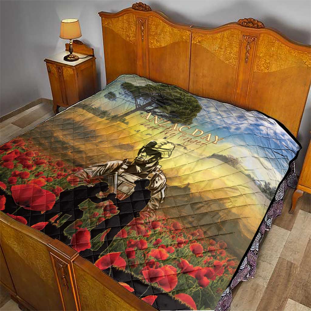New Zealand ANZAC Day Quilt The Ode Remembrance And Poppy DT04 - Polynesian Pride