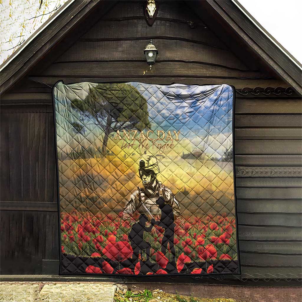 New Zealand ANZAC Day Quilt The Ode Remembrance And Poppy DT04 - Polynesian Pride