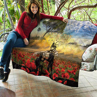 New Zealand ANZAC Day Quilt The Ode Remembrance And Poppy DT04 - Polynesian Pride