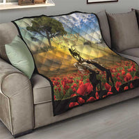 New Zealand ANZAC Day Quilt The Ode Remembrance And Poppy DT04 - Polynesian Pride